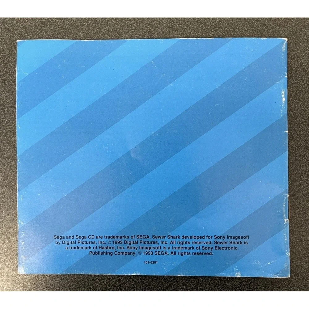Sewer Shark Sega CD Instruction Manual Booklet ONLY